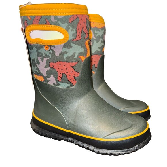 Bogs Other - NWT Bogs Stomper Grasp Bigfoot Waterproof Snow Boots Big Boys 2 -22 F Green